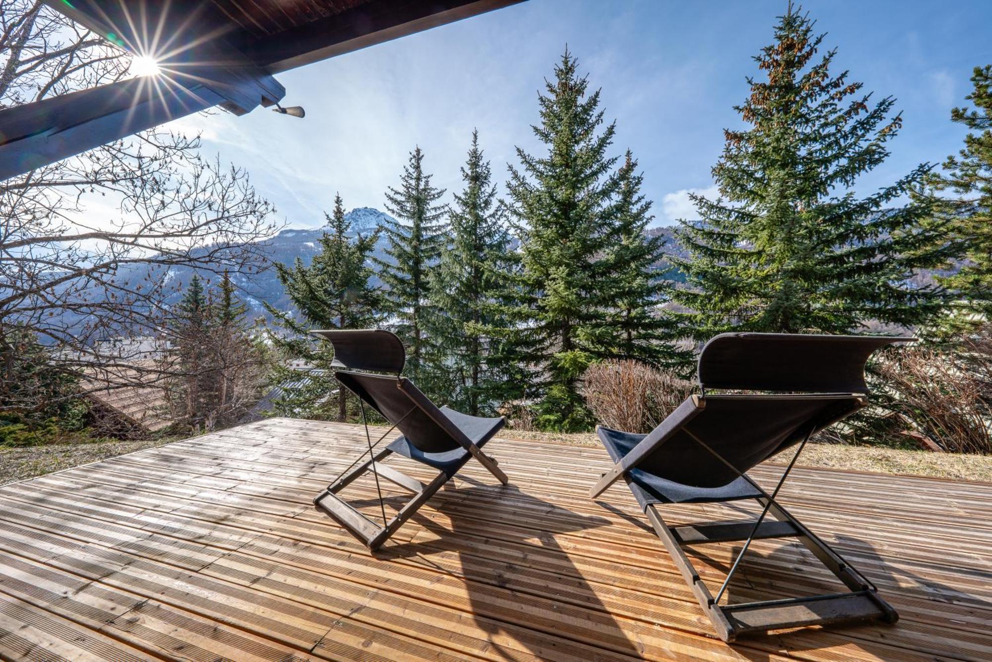 Serre Chevalier Studio 30 M2 Coin Montagne A 8 Minutes Des Pistes Saint-Chaffrey Esterno foto
